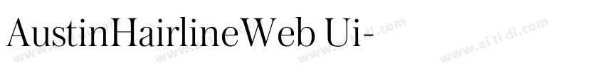AustinHairlineWeb Ui字体转换